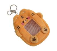 Porta fototessera An1ma1 a forma di foto protettore manica cartolina credito bus per donne studenti, Tigre Arancione