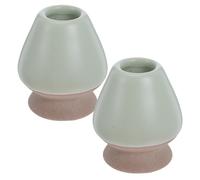 Porta frusta Matcha 2 pezzi: supporto per frusta Matcha in porcellana