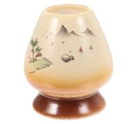 Porta frusta Matcha Contenitore in ceramica per frusta da tè giapponese Matcha