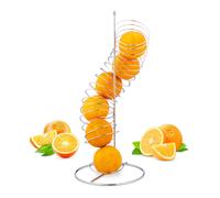 Porta frutta a spirale Cesto per frutti 460 g Argento Porta frutta in metallo