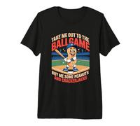 Porta Fuori a Una Partita di Baseball BuyMe Some Peanuts Baseball Maglietta Premium