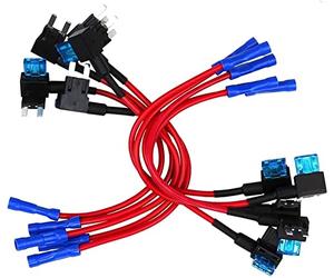 Porta fusibile for auto automatica da 10 pezzi di piccole dimensioni sindrome coronarica acuta Add-a-circuit RUBINETTO Adattatore con Micro Mini Standard 105A ATM Fusibile lama