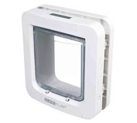 Porta gatto/cane sureflap a 4 funzioni con rilevatore microchip, bianca Trixie