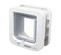 Porta gatto sureflap a 4 funzioni con rilevatore microchip, bianca Trixie