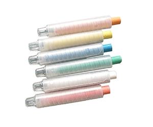 Porta-gesso senza polvere di alta qualità, lunghezza: 8 9 cm, diametro: 1 5 cm, riutilizzabile, adatto per la maggior parte dei gessetti privi di polvere, ufficio scolastico