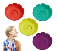 Porta ghiaccio in silicone riutilizzabile, 4 pezzi, protezione antigoccia per porta | per piscina, campeggio, viaggi, giardino, pic-nic, ragazze, ragazzi e giovani festa estiva