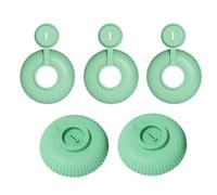 Porta ghiaccioli per bambini, senza gocciolamento, 5 pezzi riutilizzabili, in silicone, facili da prendere prima di gocciolare, per viaggi, casa e attività all'aperto