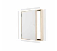 Porta ginocchiera porta battente legno TERMO U = 1,22 W/m2K Oman bianco standard