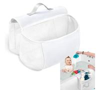 Porta giocattoli da bagno a forma di sella, porta giocattoli da doccia - Porta vasca con due scomparti per giocattoli da bagno | Organizer per giocattoli da doccia con grande capacità per giocattoli
