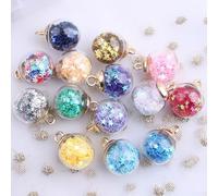 Porta gioia nel tuo spazio con 10 stelle trasparenti colorate progettate per decorazioni festive con sfere di cristallo (argento)