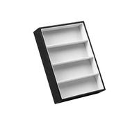 Porta Gioie 4 Slot Occhiali da Sole Organizer Custodia Gioielli Orologi Occhiali da Sole Vassoio Espositore Occhiali Espositore Occhiali da Sole Supporto Portaoggetti for Occhiali da Sole(Black)