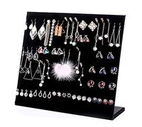Porta Gioielli In Velluto Nero Porta Gioielli Con Borchie Supporto Per Orecchini Organizer Supporto Per Gioielli Con Borchie Porta Orecchini Con 120 Slot Per Conservazione Presentazione Di Gioielli