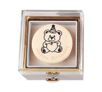 Porta Gioielli Organizzatore | Scatola Portaanelli Girevole Reversibile con Torta di Compleanno | Decorazione Romantica Per Casa Cassetto Ricordi Braccialetti Orecchini Display Toeletta Matrimonio Rag