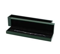 Porta gioielli Ring Earring Box for Proposal Wedding, Engagement Luxury Jewelry Gift Box Jewellry Display Case Dark Green(25 * 5.5 * 4.5cm)