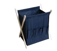 Porta Giornali Design Moderno Tessuto pieghevole in tessuto grigio con alfabeto, portariviste, libri e giornali, portaoggetti medio, cestino for l'organizzazione della casa, articoli for la(Color-3)