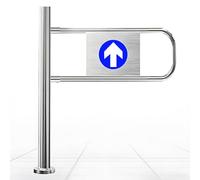 Porta girevole in metallo caricata a molla 60 x 100 cm per supermercato e sicurezza di magazzino, design autobloccante, perfetto per biblioteche, negozi, sicurezza industriale e controllo degli