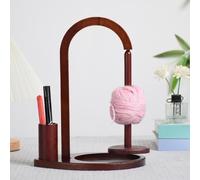 Porta gomitolo in legno girevole per uncinetto e maglia Porta gomitolo in