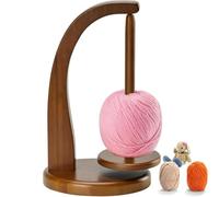 Porta Gomitolo Legno per Uncinetto e Maglia - Filare di Lana con Meccanismo Magnetico Rotante e Base Antiscivolo - Supporto per Lavori a Maglia, Idea Regalo per Amanti dell’Uncinetto