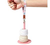 Porta Gomitolo Portatile Girevole Supporto Rotante Leggero con da Polso | dispenser porta gomitoli per Lavori a Maglia, Lana, Uncinetto, Fai da Te, Ricamo, Tavolo, Camera, Natale, Esterno