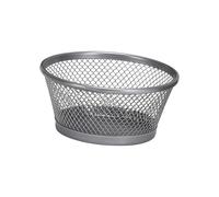 Porta graffette e puntine da disegno in metallo con base antiscivolo per organizzare la scrivania e accedere rapidamente alla base dei supporti a clip