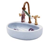 Porta graffette per lavabo - Distributore di graffette per lavandino del rubinetto - Supporto dispenser di graffette, puntine, decorazione di cancelleria | Distributore di graffette in miniatura per