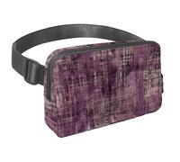 Porta i tuoi oggetti essenziali con stile con il nostro marsupio alla moda, perfetto per passeggiate, escursioni e ciclismo, texture blu vintage screziata, Multicolore#08, 1.5x9.0x5.9in/4x23x15cm