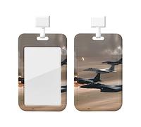 Porta identificativo aereo da guerra con cordino Porta verticale protettore per carta d'identità Porta con finestra trasparente Porta identificativo per infermiereForniture p