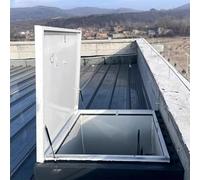 Porta in alluminio resistente, con serratura di sicurezza, accesso alla bocchetta di ventilazione per uso industriale/commerciale, resistente alle intemperie, piastra di copertura per soffitti (53,3 x