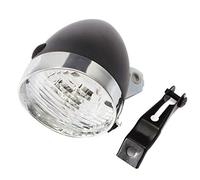 Porta in Bicicletta Vintage Nera, 3 LED LED Bike Front Light con Staffa, Night Head Fog Bike Fog, Lampada di Sicurezza per la Guida