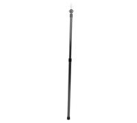 Porta in lega di alluminio a baldacchino a baldacchino retrattile portatile per campeggio esterno e avventure selvagge (Nero)