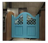 Porta in Legno Massello Bar Saloon Door, Porte Oscillanti , Porte del Caffè, Doppia Apertura Terrace Louver Gate Cancello, per Cucina Ristorante Terrazza ( Color : Blue , Size : W70xH70cm(27.55X27.55i