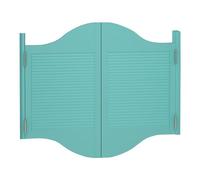 Porta in Legno, Porte A Battente for Bar, W70/80/90cm Porte del Caffè Louver, Doppia Porta Oscillante Interno for Divisoria Ingress, Cucina, decorazioni for la casa(Azzurro,W170xH100cm)