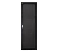 PORTA IN METALLO TRAFORATA NERA PER ARMADI LINK 32U LARGHEZZA 600MM CON SERRATUR