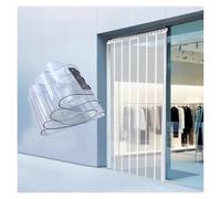 Porta in plastica PVC trasparente, kit striscia di tenda a strisce, for cella frigorifera del refrigeratore con porta di stoccaggio(120x230cm/47.24x90.55in)