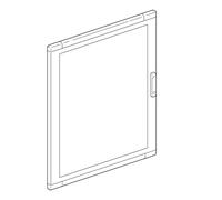 Porta in vetro Bticino MAS per armadi da pavimento LDX400 LDX800 93880V