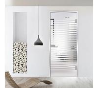 Porta in vetro per interni con cerniera, colore argento, con telaio, modello stradale, vetro di sicurezza temperato trasparente da 8 mm, decorazione a Z, cornice a Z, adatta per apertura 80 x 198 cm