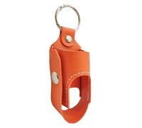 porta inalatore, porta inalatore portatile, in pelle, portachiavi multiuso per casa, scuola, campeggio, viaggi e viaggi d'affari, Arancio 1, vedi descrizione, Vedi descrizione