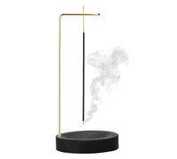 Porta Incenso 2 in 1 Portaincenso Coni Incenso Bruciatore Incenso Portaincenso Verticale Set Incenso Regalo per Arredamento Casa Ufficio Meditazione Yoga Soprammobili Moderni (Nero)