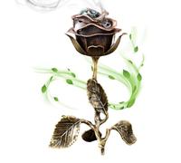 Porta Incenso A Bastoncini | Accessorio da Scrivania a Forma di Rosa - Portaincenso A Forma Di Rosa,Ideale Per Donne Mamme Fidanzata Yoga Meditazione Angolo Sala Da Tè San Compleanno Camera Da Cucina