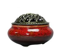 Porta incenso a forma di cono - Bruciatore di incenso in ceramica - decorazione cinese zen per meditazione e decorazione per la casa per yoga e spa