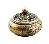 Porta-incenso a forma di fiore vintage in metallo, piccola ciotola per incenso per templi | decorazione retrò per meditazione e relax spirituale