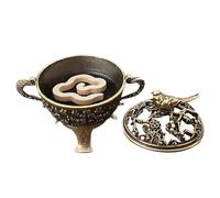 Porta incenso - Bruciatore decorativo - Supporto in lega a forma di pera per aromaterapia appassionati di casa - ingresso tavolo lavoro camera da letto yoga meditazione uso quotidiano