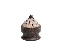 Porta incenso, bruciatore di incenso con piastra di sabbia viola, bruciatore di incenso creativo fatto a mano, bruciatore di incenso per interni, bruciatore di incenso in,One Color-8.4*6.5*10.4cm