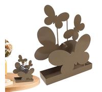 Porta incenso in acciaio inox, design creativo con farfalle, leggero, per casa e cucina, repellente per mosche per colleghi e partner