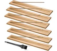 Porta Incenso Legno, Supporto del Bastone di Incenso Porta Incenso per Bastoncini 6pcs (23 cm / 9,05 Pollici), con Spazzola Pulizia 1pcs