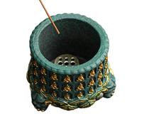 Porta incenso - vassoio per ceneri a forma di statua di Buddha, con elegante design intagliato, ideale per meditazione, yoga, pratiche spirituali, camera da, soggiorno, balcone, posto di