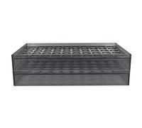 Porta Inchiostro per Tatuaggi con 50 Fori, Diametro 1.2 Pollici | PC resistente e addensato, perfetto per riporre il negozio di tatuaggi, montabile a parete, design standard, organizer