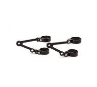 Porta lampada LSL 35mm, lungo, con supporto indicatore, nero