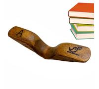 Porta lateralelibro in legno - segnalibri fatti a mano | Titolare pollice per topi di biblioteca | innovativi e durevoli da lettura da Hollz | per la lettura, l'apprend