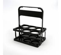 Porta Lattine a 6 Scomparti Resistente, Nero, Portabirra Pieghevole A Sei Scomparti, Design Moderno E Minimalista